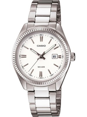 Casio LTP-1302D-7A1VDF Kadın Kol Saati Metal Kasa Suya Dayanıklı 5 ATM Beyaz Kadran