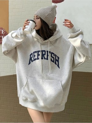 Trendseninle Kadın Refrfsh Baskılı Sweatshirt