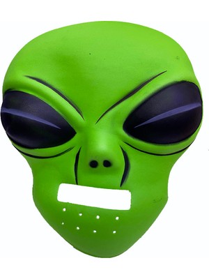 Ghoulish Productions Green Alien Mask 45X30 cm ( Uzaylı )