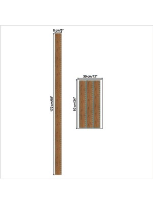 Sagrado Ahşap Çocuk Yükseklik Ölçümü Bebek Büyüme Tablosu Bebek Yüksekliği Cetvel Duvar Çıkartmaları Çocuk Odası Kreş Dekor (Yurt Dışından)