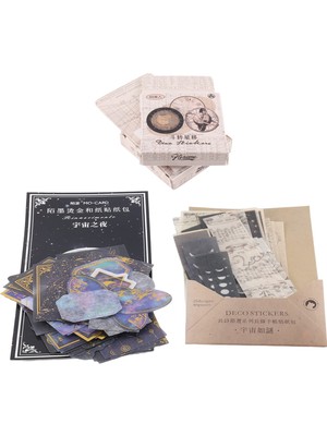 Sagrado 192 Adet Göksel Çıkartmalar Vintage Çıkartmalar Scrapbooking Için Gezegen Ay Uzay Astronomi Çıkartmalar Günlük Kaydı Malzemeleri (Yurt Dışından)