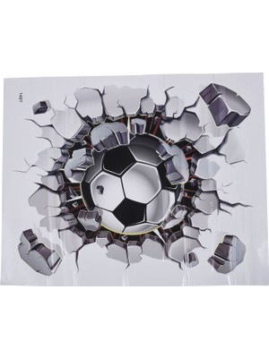 Sagrado 3D Futbol Duvar Sticker Pvc Sanat Futbol Çatlak Çıkartması Boys Odası Duvar Dekor (Yurt Dışından)