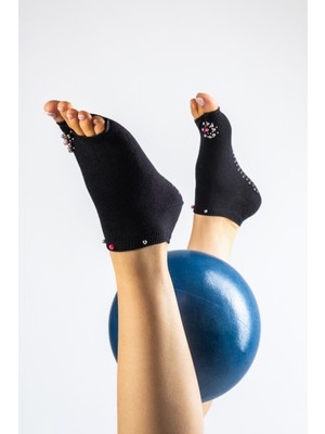Muse Of Socks M'pearls Pembe pilates ve yoga çorabı