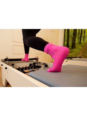 Muse Of Socks M'gems Pembe pilates ve yoga çorabı