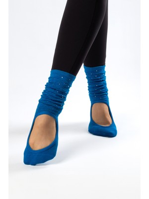 Muse Of Socks Caldo Mavi pilates ve yoga çorabı