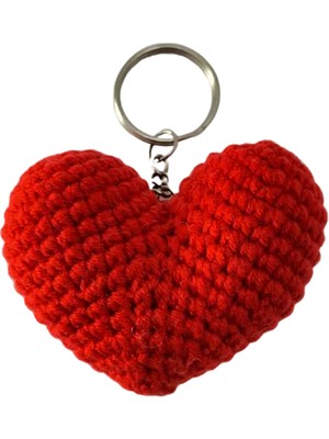 Uretti - Cigdem 1234 Amigurumi Kalp Anahtarlık