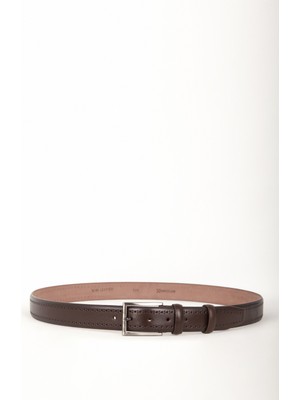 Dericlub Hakiki Deri 3.5cm Puantiye Erkek Klasik Kemer 512