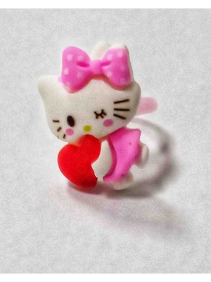 Fashion Hello Kitty Figürlü Kız Çocuk Yüzük