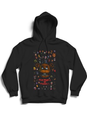 The Fame Five Nights At Freddy's, 5naf, Fnaf, Freddy Fazbear And Characters, Oyun, Game Kapüşonlu Sweatshirt Hoodie