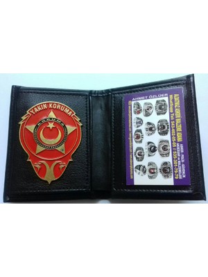 Aldatmaz Yakın Koruma Rozetli Cüzdanı,+1rozet Satınal-Sıvıle Satılmaz-Sadece,yakın Koruma Kımlık Kartlı Personel Alabilir