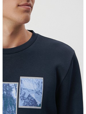 Mavi Bisiklet Yaka Lacivert Sweatshirt