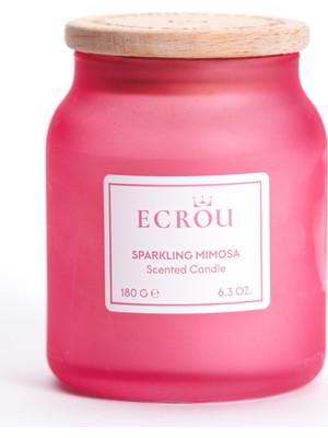 Ecrou Bambu Kapaklı Luxury Mum Mimoza 190GR