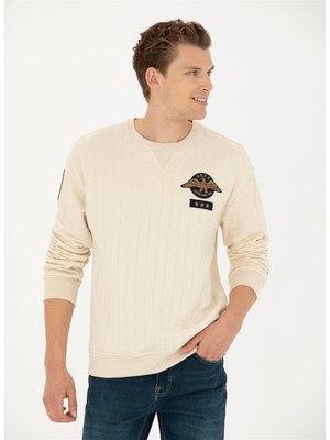 U.S. Polo Assn.  Bisiklet Yaka Taş Erkek Sweatshırt Kures