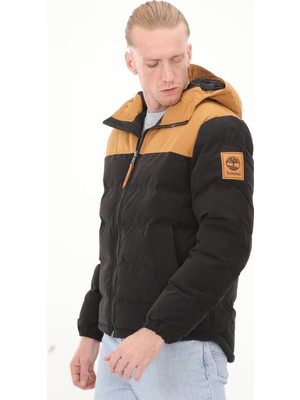 Timberland TB0A6U7SP571 Timberland Dwr Welch Mountain Hooded Puffer Jacket Erkek Mont Siyah