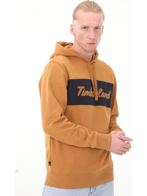 Timberland TB0A6FKMP471 Timberland Ls Cursive Hoodie Sweatshirt Regular Erkek Sweatshirt Kahve