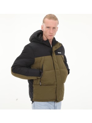 Timberland TB0A6S41DX81 Timberland Dwr Outdoor Archive Puffer Jacket Erkek Mont Haki