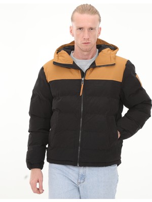 Timberland TB0A6U7SP571 Timberland Dwr Welch Mountain Hooded Puffer Jacket Erkek Mont Siyah