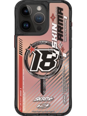 Skinarma iPhone 15 Pro Max Uyumlu Skinarma Magsafe Şarj Özellikli Sticker Yapıştırmalı Drift Kapak Siyah