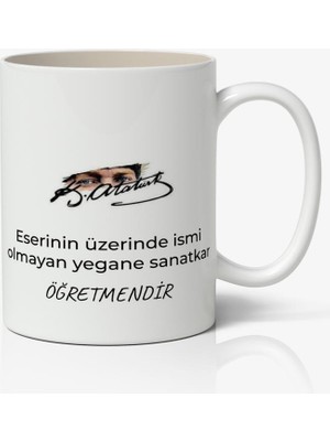 Nostaljik Lezzetler 24 Kasım Öğretmenler Günü Tasarımlı Kupa Bardak Baskılı Kahve Kupa Bardak Model 8