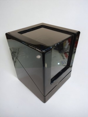 Stand Market  Otomatik Saat Kurma Kutusu, Watch Winder Piano Black Tekli