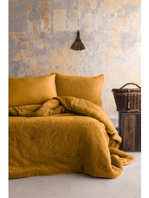 Apricitas Home Basic Softly Safran Çift Kişilik Yorgan Seti