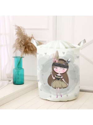 Lina Home Dijital Baskılı Çok Amaçlı Sepet Model 00096