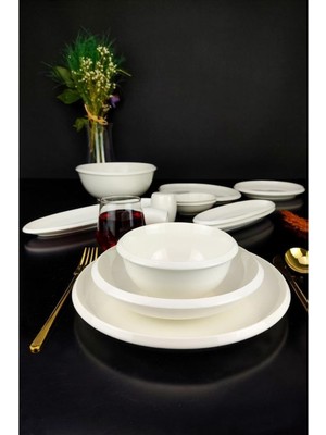 Digithome Freya 35 Parça Porselen Yemek ve Kahvaltı Takımı – SND-05630 - SND-05627