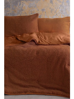 Apricitas Home Basic Softly Terracotta Çift Kişilik Yorgan Seti