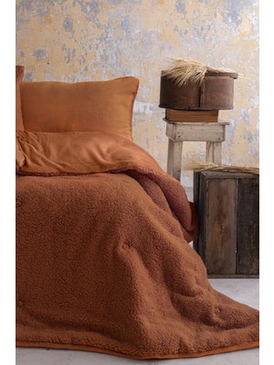 Apricitas Home Basic Softly Terracotta Çift Kişilik Yorgan Seti