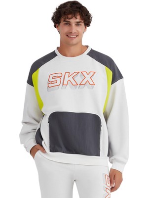 Skechers S232277 M Lw Fleece Crew Neck Sweat Erkek Sweatshirt