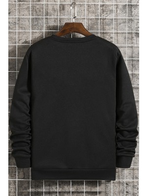 Only Trendwear Metalica Baskılı Bisiklet Yaka Sweatshirt