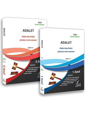 Aöf Açık Öğ.adalet 1 ve 2.sınıf 2 ve 4.yarıyıl Bahar Dönemi Konu Anlatımlı Soru Bankası