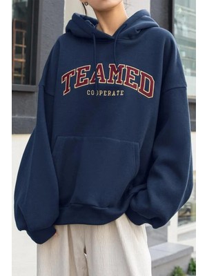 Only Trendwear Teamed Baskılı Oversize Sweatshirt