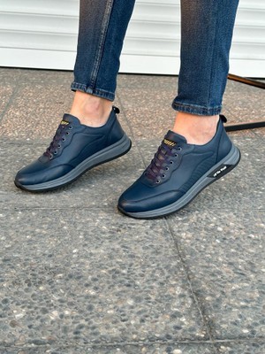 Luis Figo Deri Rahat Ortopedik Erkek Günlük Kışlık Kaymaz Taban Sneaker Ayakkabı 40-44