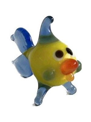 Hasyılmaz El Yapımı Mini Murano Cam Balık Biblo A140-03