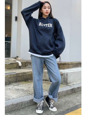 Only Trendwear Better Baskılı Oversize Sweatshirt