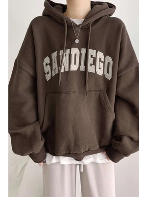 Only Trendwear Sandiego Baskılı Oversize Sweatshirt