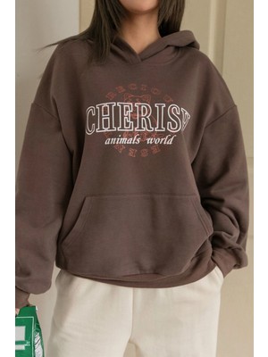 Only Trendwear Cherish Baskılı Oversize Sweatshirt