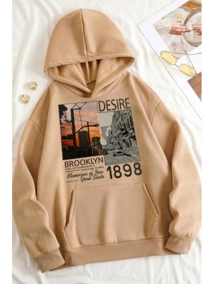 Only Trendwear Unisex Desire Brooklyn Baskılı Oversize Sweatshirt