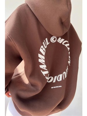 Only Trendwear Unisex Mcllctn Baskılı Oversize Sweatshirt