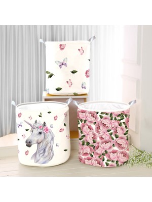 Lina Home Dijital Baskılı Çok Amaçlı Sepet Model 40082