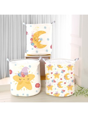 Lina Home Dijital Baskılı Çok Amaçlı Sepet Model 40076