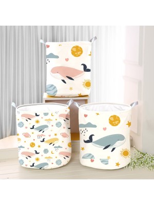 Lina Home Dijital Baskılı Çok Amaçlı Sepet Model 40092