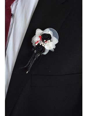 Yağmur Sanat Damat Yaka Çiçeği Rozeti
