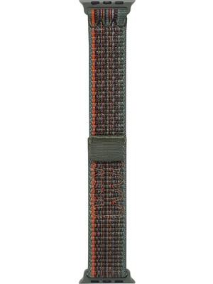 Kny Apple Watch 44 mm Için Kırçıllı Çırtçırtlı Hasır Kumaş Krd-91 Kayış-Kordon