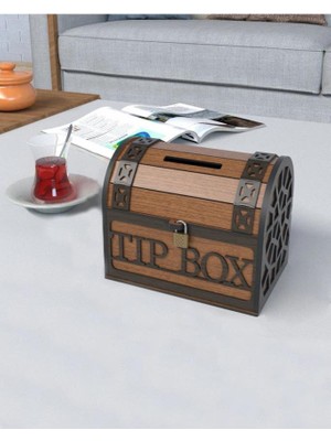 Mimozaavm Klitli Tip Box Bahşiş Kutusu ve Kumbara Sandık Tipi Tipbox