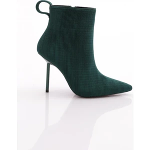 8017 Kadin Arkasi Lastikli Topuklu Bot