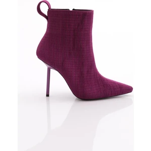 8017 Kadin Arkasi Lastikli Topuklu Bot