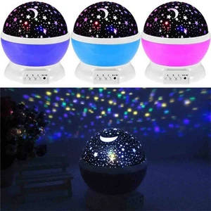 Hediye Rüzgarı Star Master 360 Derece Dönebilen Projeksiyon Gece Lambası