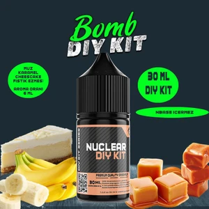 Nuclear Kimya Bomb 30 60 100 ml Dıy Kit Muz Karamel Fıstık Ezmesi Gıda Aroması 6 ml (Aroma Içerir )